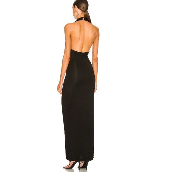 NWT Superdown REVOLVE Women's Black Jade Halter Maxi Dress Size S - Picture 3 of 7